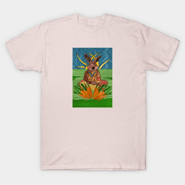 Peace Rabbit T-Shirt by Gregg Standridge